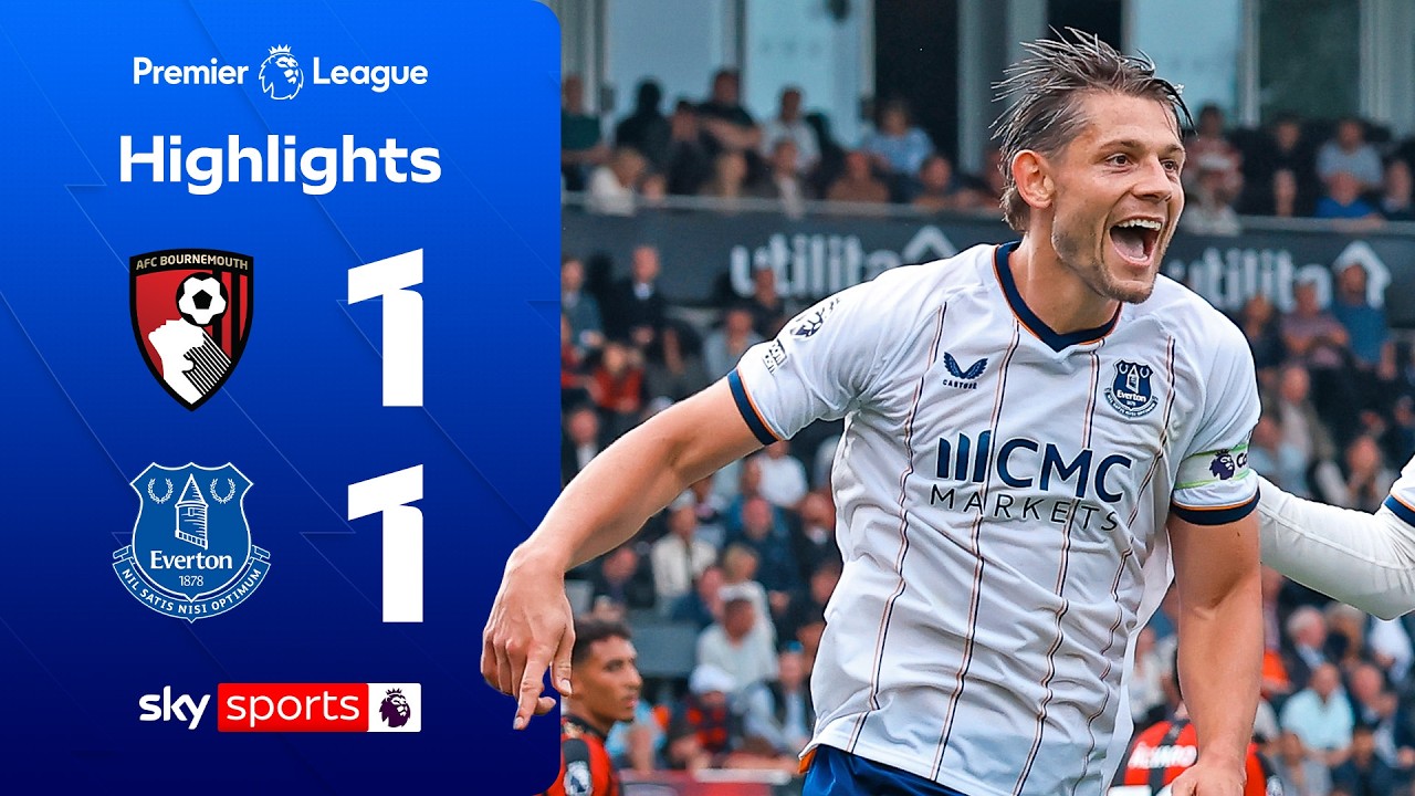 Tarkowski bags 91st-min equaliser for Toffees | Bournemouth 1- 1 Everton | Premier League Highlights
